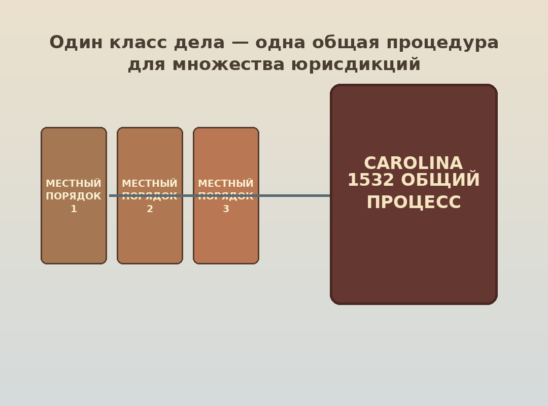 Constitutio Criminalis Carolina как общий процессуальный стандарт