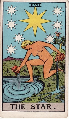 XVII. Звезда — Водолей. Колода Райдера—Уэйта, 1909